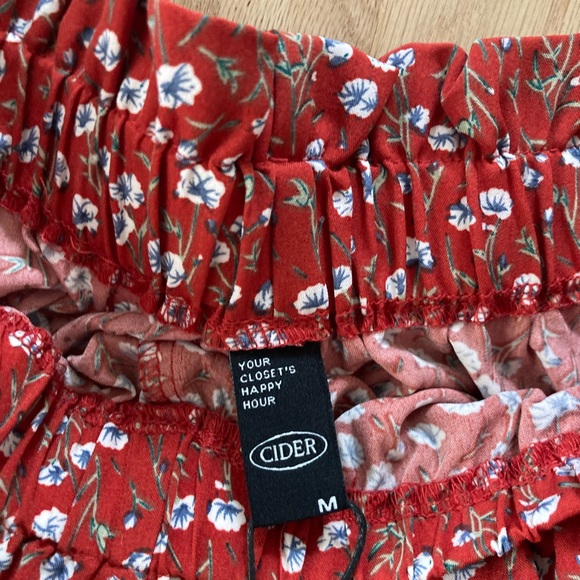 NWT CIDER Flowy Cami and Shorts Set M Floral Cottagecore Coastal Summer Beach - Picture 4 of 4